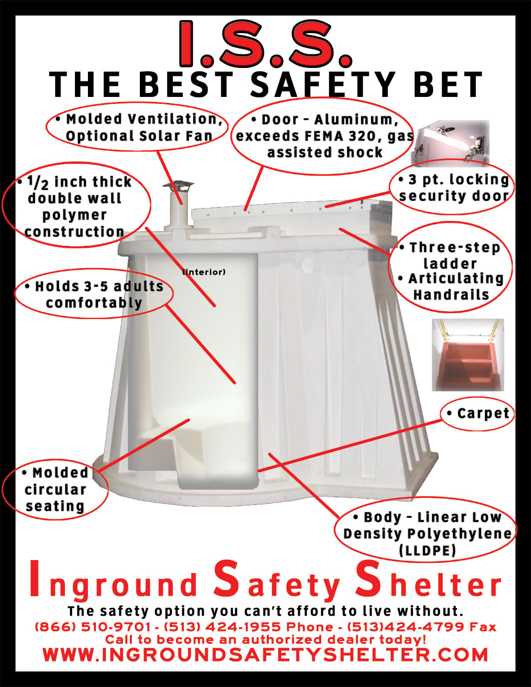 Inground Safety Shelter Tornado Shelter Shelter from Tornadoes Storm Shelter Plastic Storm Shelter Inground Storm Shelter Safety Shelter